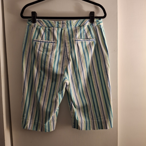 Kim Rogers Women's Multicolor Striped Women's Bermuda Shorts - Picture 2 of 8
